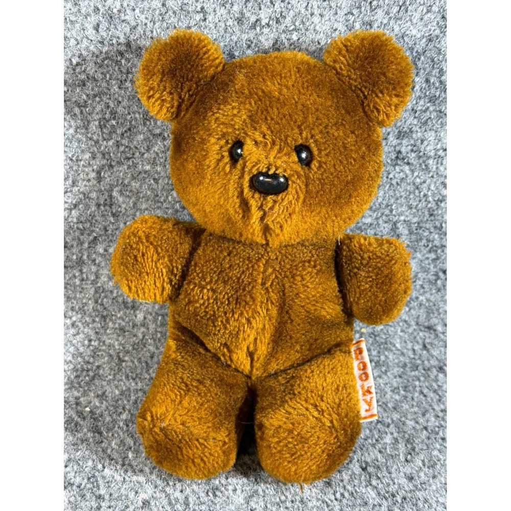 Vintage 1983 Pooky Bear Plush Brown Teddy Bear United Feature Syndicate 7"